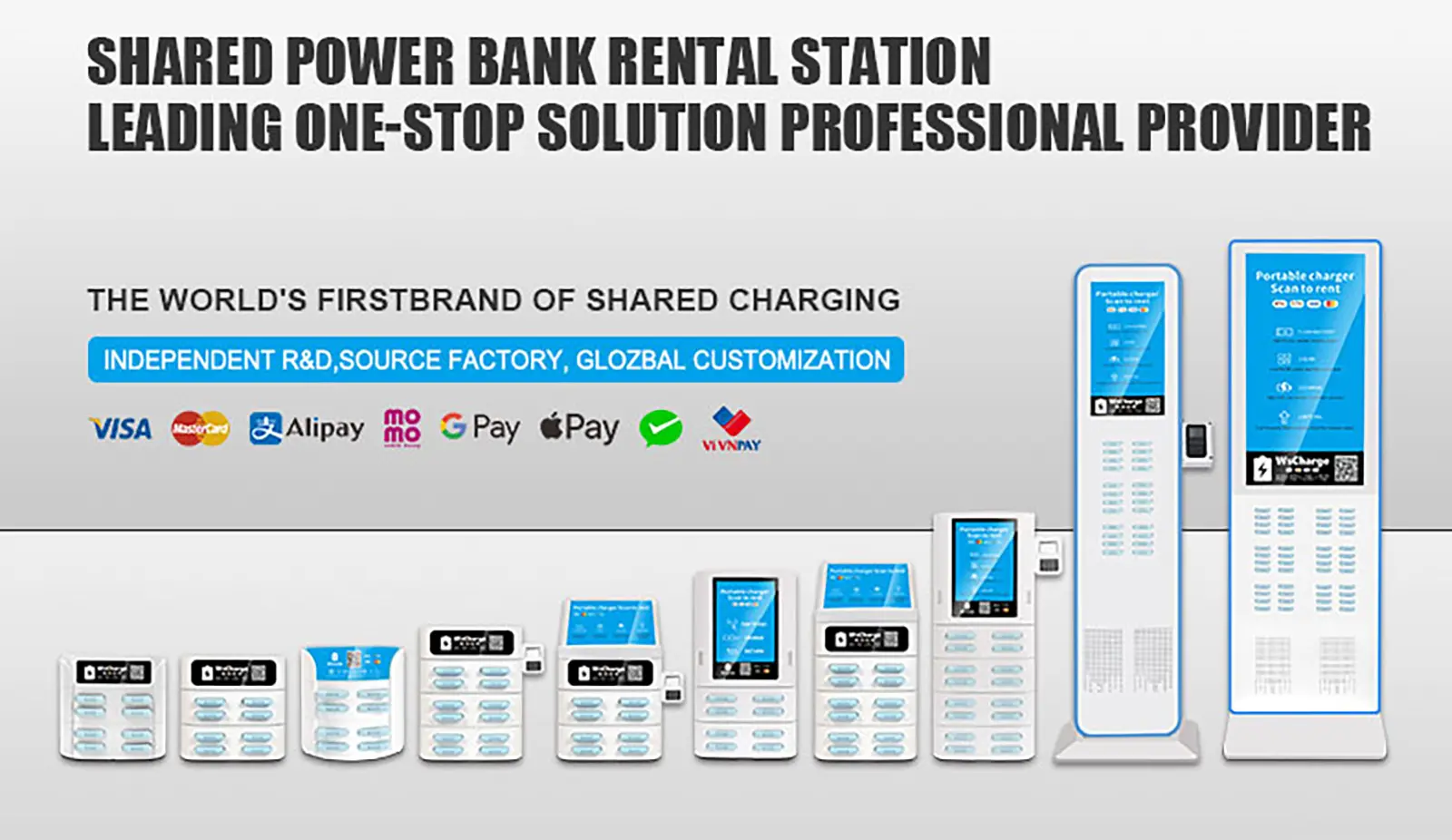 16 Slots Sharing Power Bank Rental Charge Station-white-without pos (1)