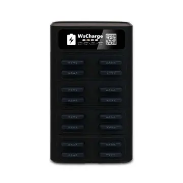 16 Slots Sharing Power Bank Rental Charge Station-black-without pos