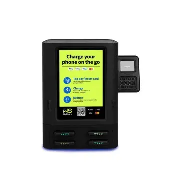 4 Slots POS System & Splash-Proof Charging Station - black
