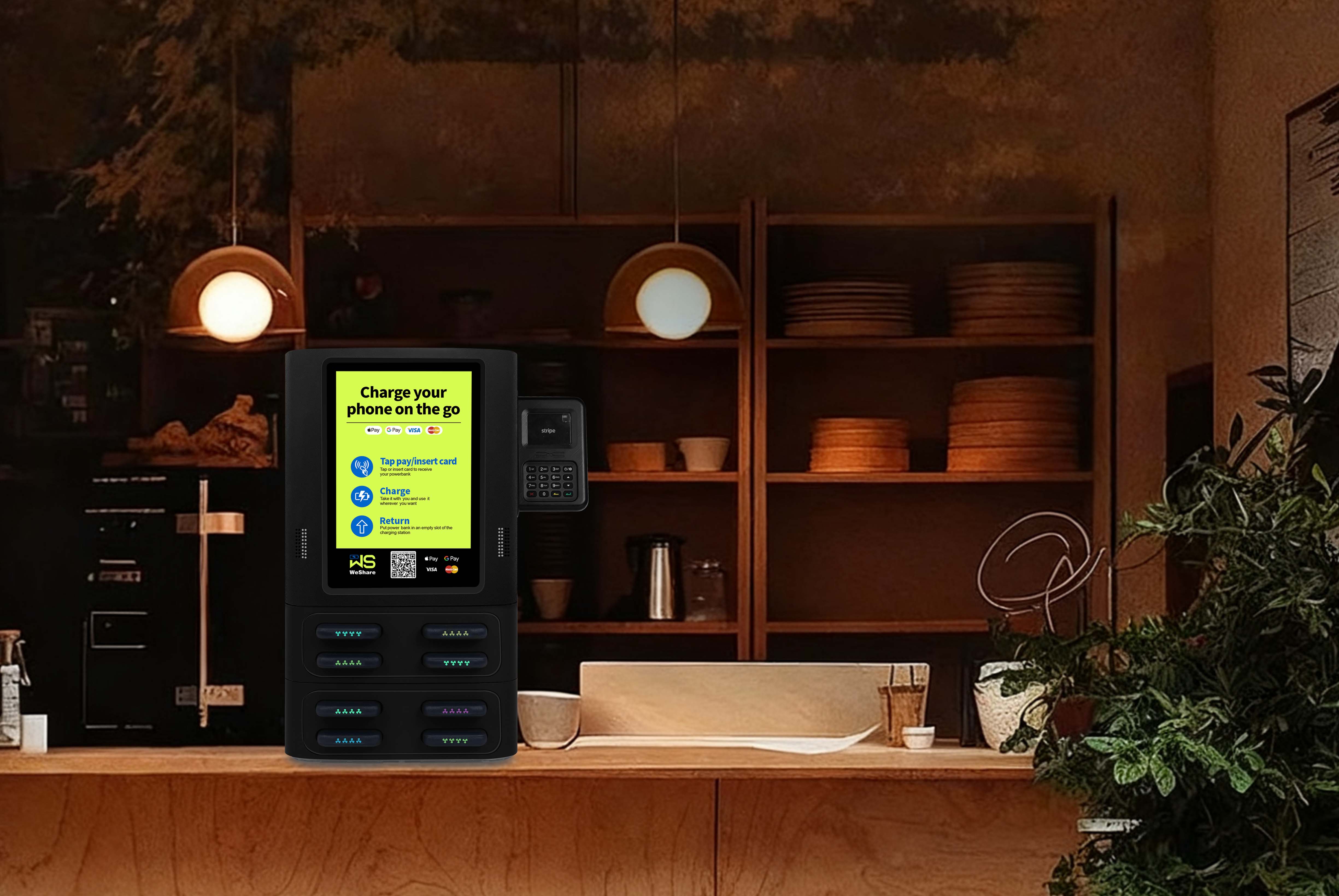 Revolutionizing On-the-Go Power: A Deep Dive into the 8-Port Power Bank Vending Machine with Integrated POS